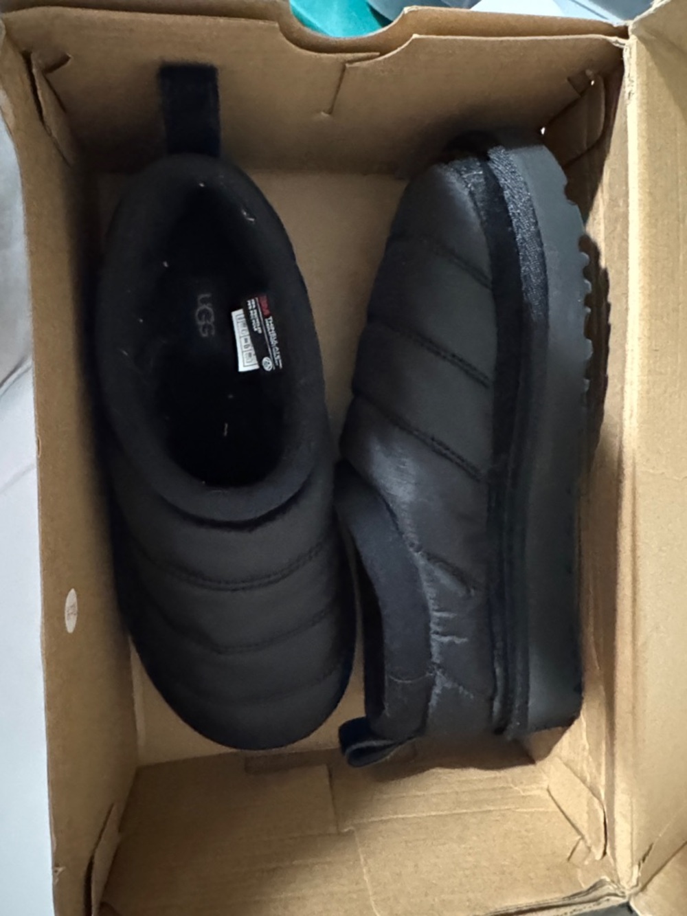 UGG Men’s Black Quilted Slip-On Loafers